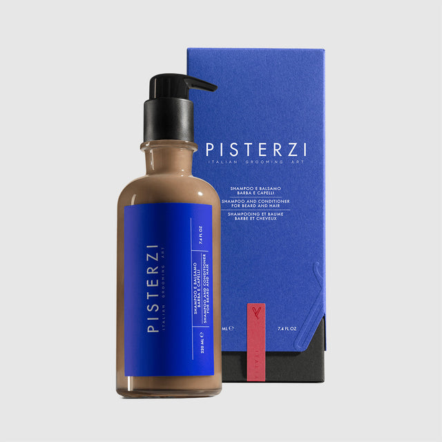 SHAMPOO E BALSAMO PER BARBA E CAPELLIFLACONE RICARICABILE 220 ML