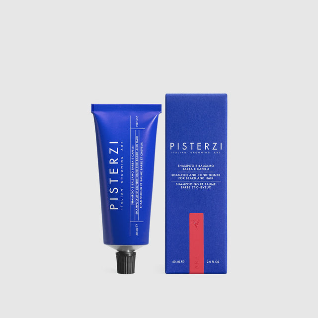SHAMPOO E BALSAMO BARBA E CAPELLITUBO IN ALLUMINIO 60 ML